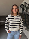 Striped Sequined Sweater