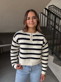 Striped Sequined Sweater