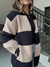 Oversized Striped Cardigan
