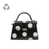 Maisel Black Vegan Polka Dot Top Handle Bag