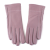 Faux Leather Gloves: Wine