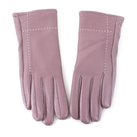 Faux Leather Gloves: Black