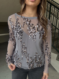 Lucy Paris Ginny Sequined Top