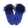 Extra Furry Pom Pom Gloves: Brown