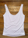Soft & Stretchy Jersey Tank - Off White