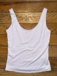 Soft & Stretchy Jersey Tank - Off White