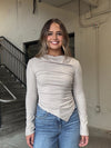 Asymmetrical LS Top - Taupe