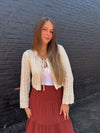 Sadie & Sage Chamomile Front Tie Cardigan
