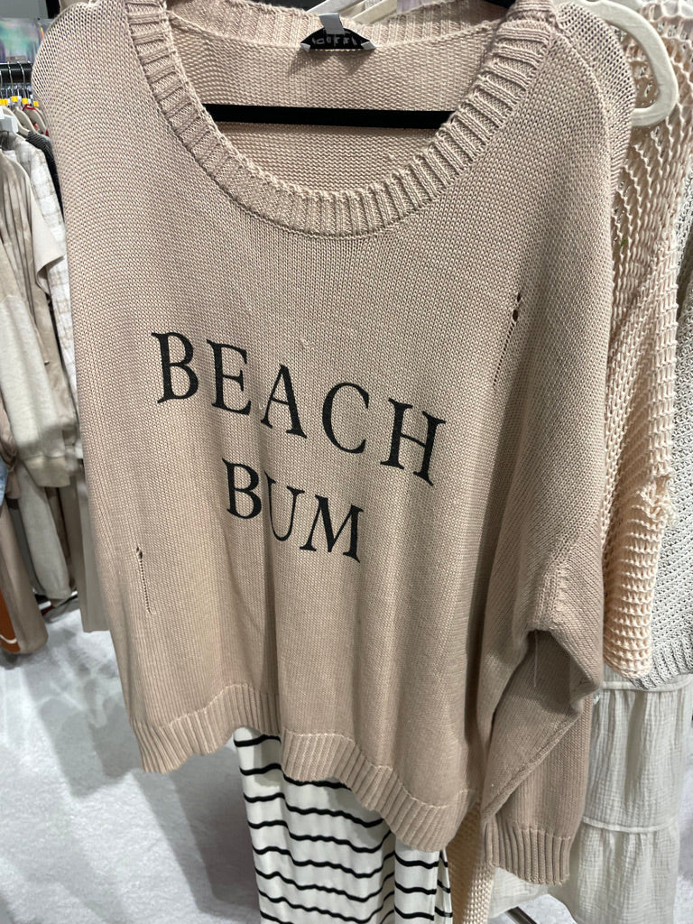 Beach Bum Graphic Sweater