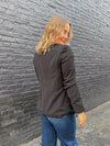 Black Open Blazer