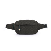 Teo Quilted Nylon Fanny Pack Belt Bag: Red