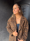 Sadie & Sage Animal Instinct Leopard Coat