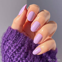 Lilac Press-On Nails|Short Round Shape|Subtle Press on Nails