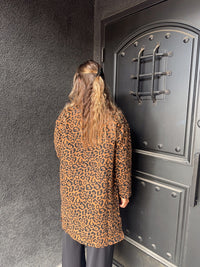 Sadie & Sage Animal Instinct Leopard Coat