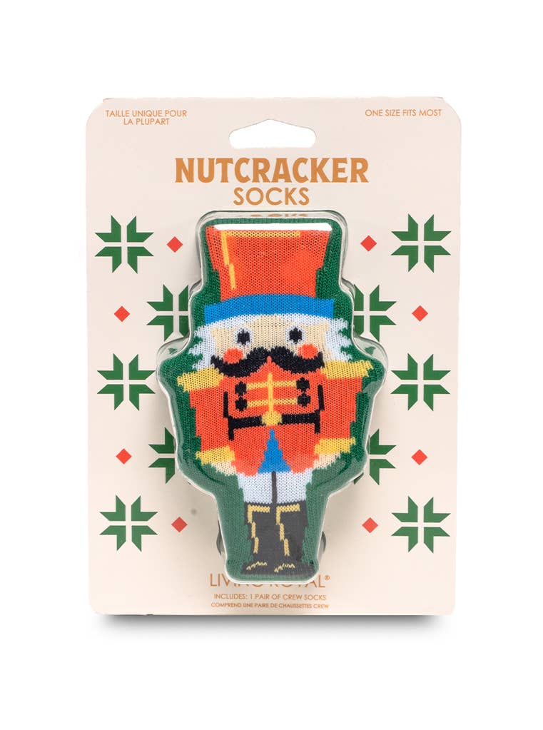 3D Crew Socks - Nutcracker