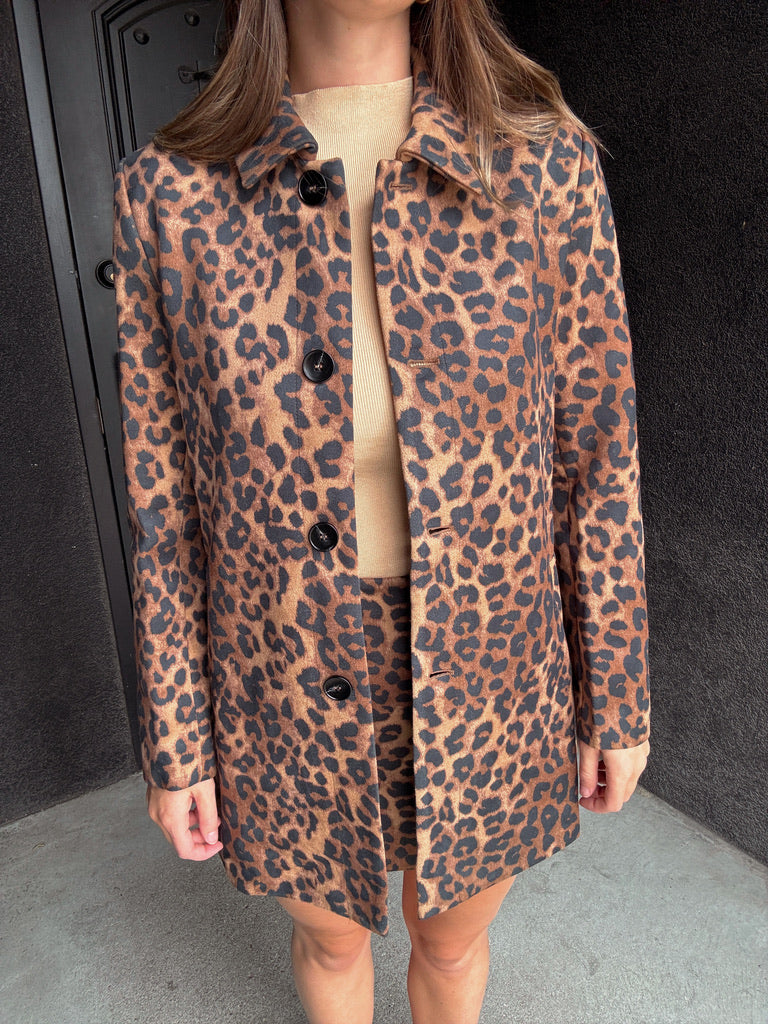 Lucy Paris Sharon Animal Print Coat