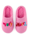 "VERY MERRY" SLIPPERS: S/M