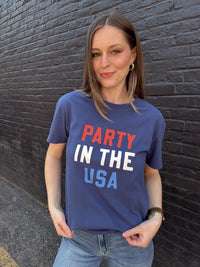 Z Supply Party In The USA Boyfriend Tee