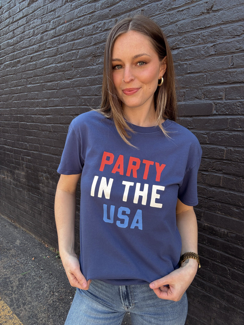 Z Supply Party In The USA Boyfriend Tee