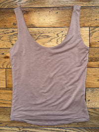 Soft & Stretchy Jersey Tank - Taupe