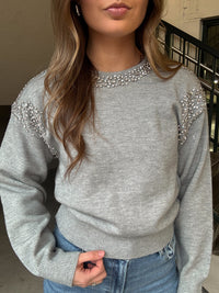 Gem Embellished Sweater