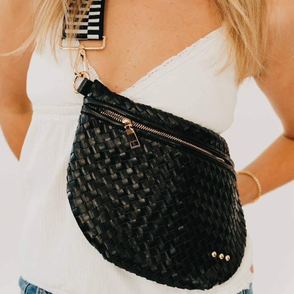 Westlyn Woven Bum Bag - Black