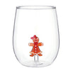 Figurine Stemless Wine Glass Set - Gingerbreads: Glass / 19 oz, 4.33" h