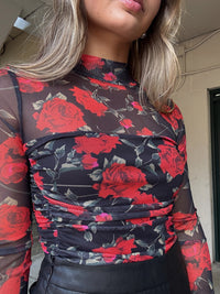 Rose Floral Bodysuit