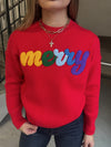 Merry Holiday Sweater - Red
