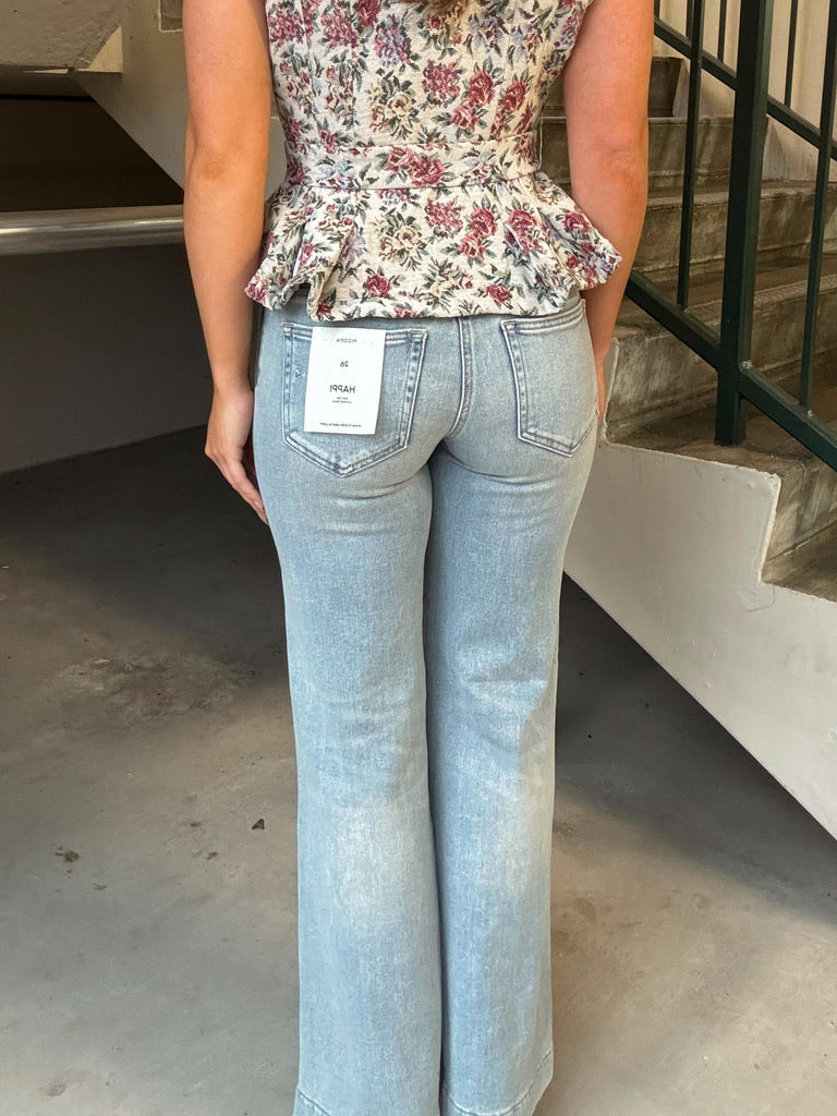 HIDDEN Happi Light Wash Clean Stretch Comfort Flare