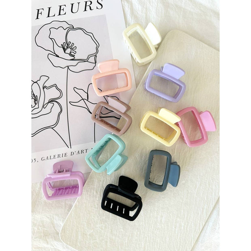 Matte Rectangular Hair Claw - CUPO Pastel: Assorted / ONE SIZE