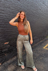 Sadie & Sage Ronan Mock Neck Ruched Knit Top