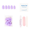 Lilac Press-On Nails|Short Round Shape|Subtle Press on Nails