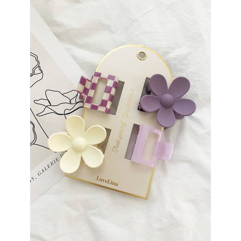 4-Pack Assorted Clips - SULLY: IVORY / ONE SIZE
