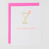 Just a Tini Bit Older - Birthday - Martini Paper Clip Card