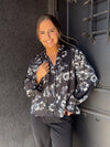 Satin Floral Blouse
