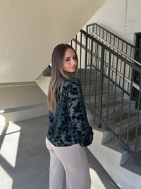 Lucy Paris Jacaranda Burnout Top