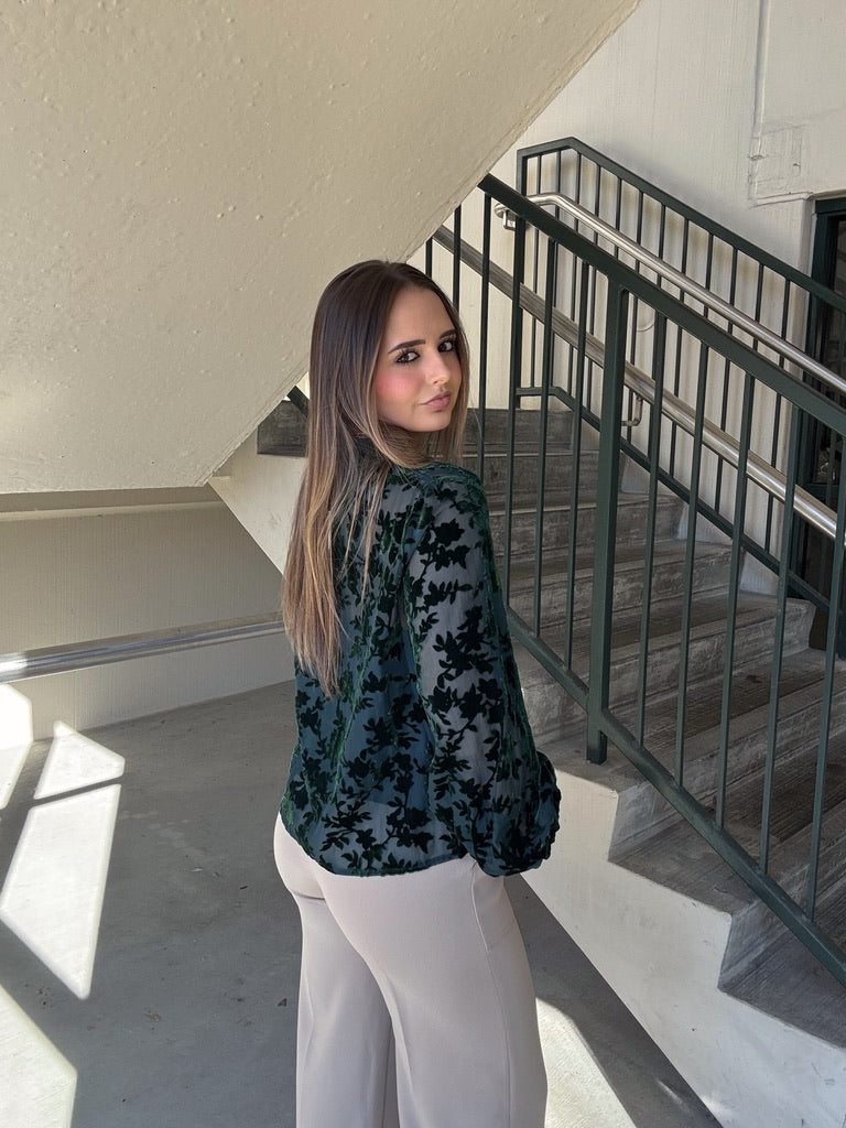 Lucy Paris Jacaranda Burnout Top