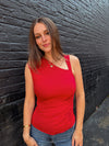 Mia Knit Top - Scarlet