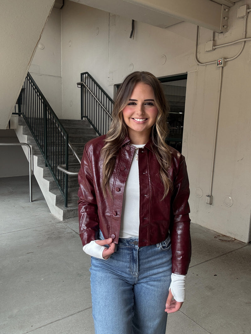 Lucy Paris Caleb Faux Leather Jacket