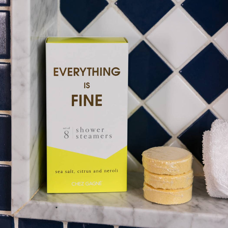 Everything Is Fine - Aromatherapy Shower Steamers - Sea Salt, Citrus & Neroli - Set of 8
