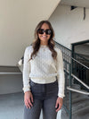 Basic Cable Sweater - Cream