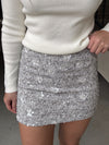 Lucy Paris Rosalyn Sequined Mini Skirt