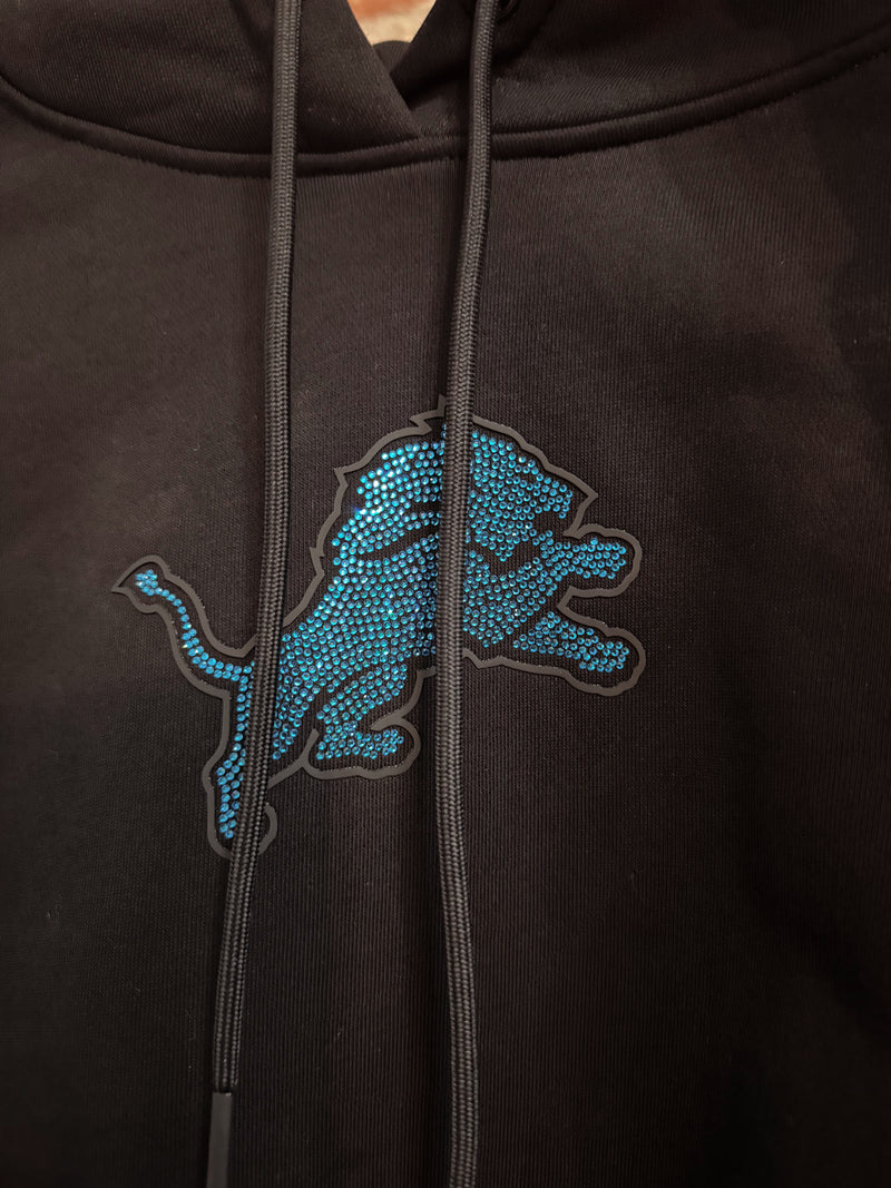Rhinestone Detroit Lions Hoodie