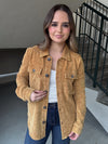 Washed Shirt Jacket - Mustard