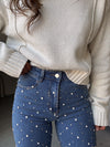 Bejeweled High Waisted Jeans