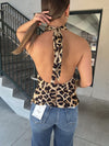 Open Back Top - Leopard