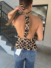 Open Back Top - Leopard
