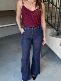 HIDDEN Happi High Rise Comfort Flare Trouser