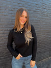Basic Cable Sweater - Black